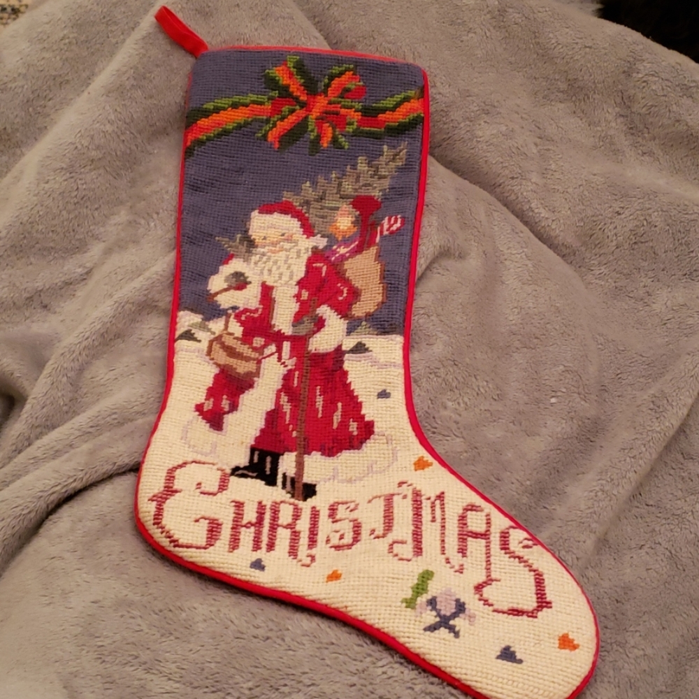 Embroidered Christmas Stocking